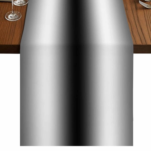 Black Grey White Table Runner 70 Inches Long,Farmhouse Ombre Color Modern Simple Cotton Linen Table Runners Dresser Scarves,Fabric Tabletop Scarf Furniture Cover for Home Dinner Party 13"x70"