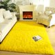 thumbnail image 4 of Alfombra LOCHAS ultrasuave y esponjosa para sala de estar, 160 x 230 cm, color amarillo, 4 of 7
