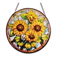 thumbnail image 1 of Colgante de Girasol, Adorno Colgante de Cristal de 7,87 Pulgadas, Decoración Colgante de Vacaciones para Interiores, Exteriores, Porches, Jardines Estilo A, 1 of 9