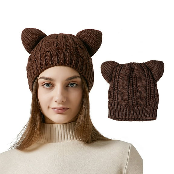 Womens Winter Hats Cold Weather Gear Winter Warm Daily Fashionable Elastic Casual Slouchy Hat Suitable for Man and Woman