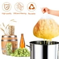 thumbnail image 6 of Spencer Extra Large Brew Bags Reusable, 26" x 22" Fine Mesh Strainer Bag for Home Brewing Hops Grains Wine Beer Fruit Cider Making Drawstring Straining Brew in a Bag, 6 of 10