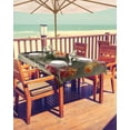 thumbnail image 2 of Fsddascl Spring Floral Outdoor Tablecloth - 52x70 Inch Rectangle Dining Table Cover, Watercolor Pink Yellow Oil Painting Flower Waterproof Outdoor Table Cloth with Umbrella Hole & Zipper for Patio, 2 of 7