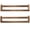 Carbonized Wood, variant on Book Shelves, Set of 2 Wood Floating Book Shelves for Room, Kitchen Spice Rack, or Rustic Wall Mounted Shelves for Farmhouse Bathroom Décor (Carbon Brown)