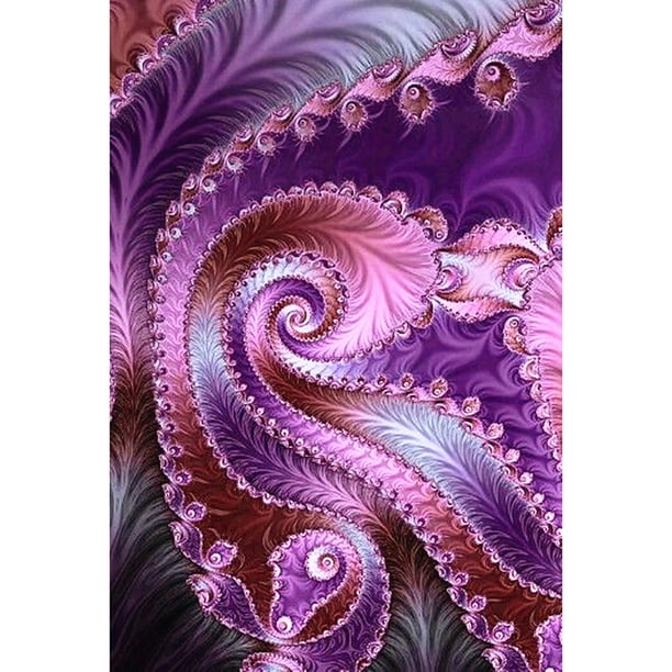 Taladro Pintura Diamante (DB3236) Completo DIY Hermosa Flor Espiral Punto de Cruz (lg422) 45x60cm FLhrweasw Nuevo
