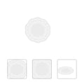 thumbnail image 3 of 200Pcs Hollow Lace Stickers Beautiful Paper Art Stickers Scrapbooking Ornament, 3 of 7