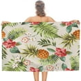 thumbnail image 6 of Yibo Watercolor Pineapples Watermelons Beach Towel, Super Absorbent Beach Blanket, Soft Plush Swim Bath Towels, 6 of 7
