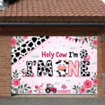 thumbnail image 3 of Cow Pattern Holy Cow Banner Pink Background 1st Birthday Display Rose Decor Polka Dot Balloons Cow Theme Backdrop for 1st Birthday Party Kids Birthday Photo Shoot Backdrop, 3 of 9