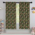 thumbnail image 5 of Blackout Kids Curtains,Green Camouflage Bigfoot Pattern Childrens Insulated Curtains Set Of 2,Bedroom Essentials,Toddler Room Decor 42x63in(106x160cm), 5 of 5