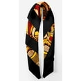 thumbnail image 3 of Phagun Brown Tribal African Pure Silk Printed&nbsp;Scarf&nbsp;Square Dupatta Head Neck Wrap Bandanas For Women, 3 of 6
