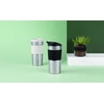 thumbnail image 4 of Bodum Double Wall Travel Mug, 12 oz, Stainless Steel, Gunmetal, 4 of 5
