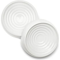 CatGuru Cat Bowls, Whisker Stress Free Food Bowl, Reliefs Fatigue, Wide Non Slip Shallow Dish, Feeding & Watering Supplies (Set of 2, Marshmallow)