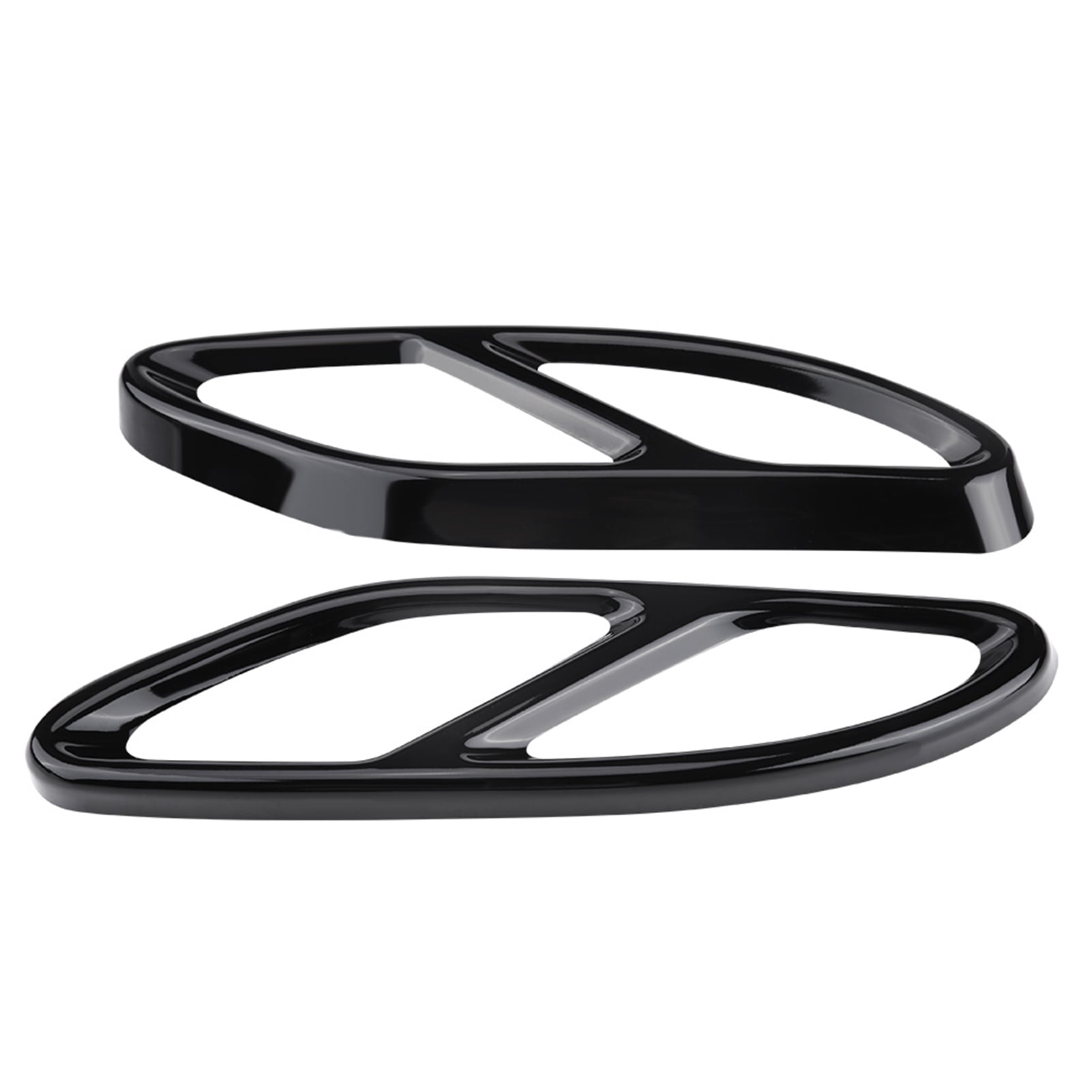 Couvercles De Sortie D'échappement ABS Pour Mercedes Classe C W206 2021+ - Paire, Finition Argent, Autocollant