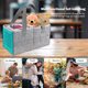 thumbnail image 1 of Bolsa de almacenamiento de fieltro, gran capacidad, bolsillos multicapa, bolsos de mano (azul), 1 of 8