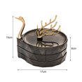 thumbnail image 4 of CSChome Jewelry Organizer Box Jewelry Organizer Box Rotatable Swan Shape Transparent Visible Multi Layers Necklace Jewelry, 4 of 7