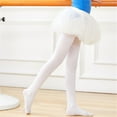 thumbnail image 3 of Spring Summer Thin Professional Children's Dance Socks Digging Ballet Velvet 80d Dancing White Anti-Hook Silk Pantyhose, 3 of 6
