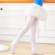 thumbnail image 3 of Calcetines de baile profesionales finos para niños, medias de seda antigancho blancas de terciopelo 80d para Ballet de excavación, primavera y verano, 3 of 6