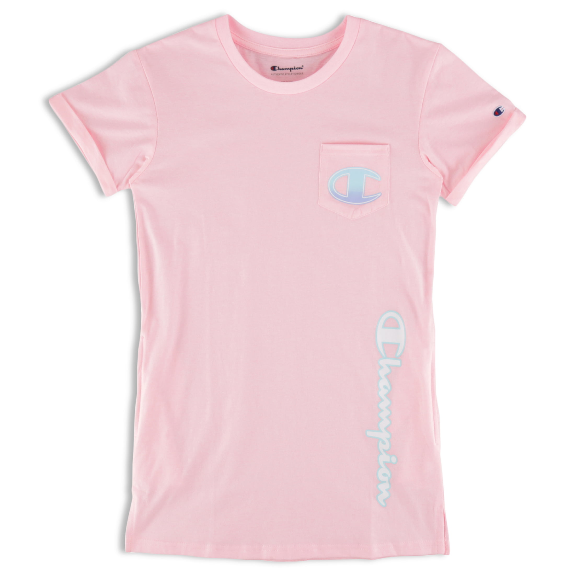 Champion Girls Ombre C Logo Active T-Shirt Dress, Sizes - Walmart.com