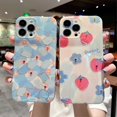 thumbnail image 2 of Diamond Flower Floral Glitter Bling Sparkling Clear Soft Case (Pink, 13 Pro), 2 of 5