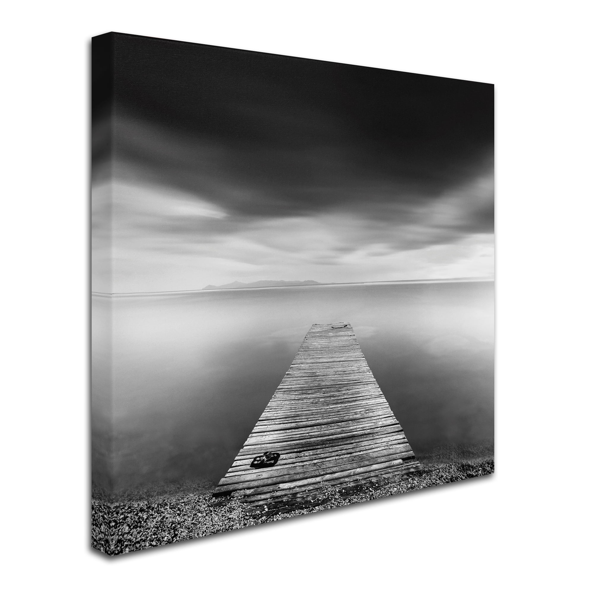 Trademark Fine Art 'Pier With Slippers' Canvas Art by George Digalakis