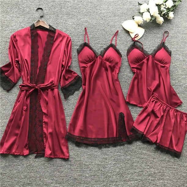 Pijamas de mujer Pijamas sexys de estilo coreano Pijamas de tirantes Ropa de casa de mujer con almohadilla para el pecho Camisón