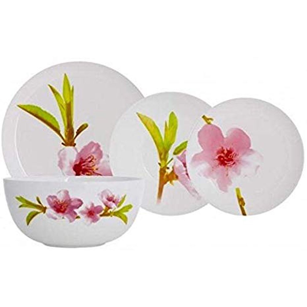 Luminarc E4905, Water Color Collection 19 Pcs Dinnerware Set, Tempered