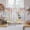 White, variant on Easter Bunny Kitchen Curtain for Berdoom Living Room Cafe 45 Inch Length, Colorful Easter Eggs Spring Pink Peach Flowers Tiers Curtains Light Filtering Drapes Window Treatment 2 Panels 52"Wx45"L
