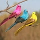 thumbnail image 4 of 4 Piezas De Plumas De Aves shamjiam Pájaros artesanales emplumados, 4 of 8
