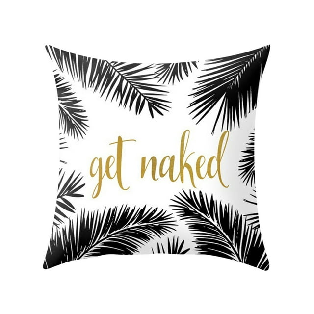 Housse de Coussin Carrée Décorative Moderne pour Sofa, Lit et Voiture 18 X 18 Pouces
