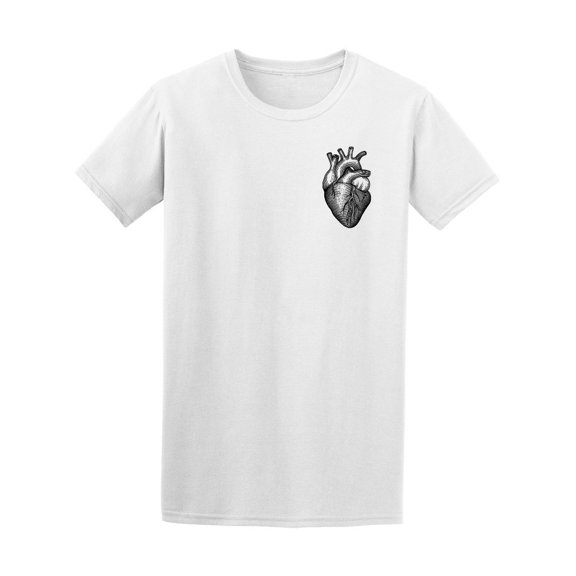 Human Anatomical Heart Sketch Men's Tee - Image by Shutterstock