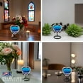 thumbnail image 4 of Aurora Borealis Small Heart Shaped Keepsake Cremation Urns for Human Ashes, 4 of 5