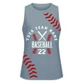 thumbnail image 3 of Bovemsi Baseball Shirt Women Baseball Mom Tank Tops Graphic Tee Cute Workout T Shirts Casual Summer Sleeveless Vest, Gray Women's Summer Tank Tops, M, 3 of 3