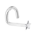 thumbnail image 1 of Nose Piercing Screw with Star Design Nose Stud 316L Surgical Steel, 1 of 1