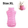 thumbnail image 2 of Suéter de cuello alto con trenza tejida, prendas de punto para perros y gatos, 2 of 5