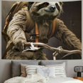 thumbnail image 2 of BCIIG  Cycling sloth Tapestry Wall Hanging Decorates Tapestrys for Living Room Wall Tapestry Soft Aesthetic Wall Decor Tapestries for Dorm Room Personalized Wall Blanket 60x50inch, 2 of 6