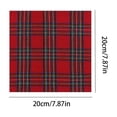 thumbnail image 3 of CEHVOM Collection Serviette de Table en Lin 20x20cm Rouge 6 Pcs, 3 of 7