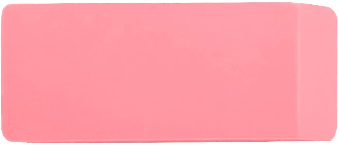 Rectangular Erasers for Office, Pink, Art Eraser for Drawing, Stationery Supplies, 24 Count