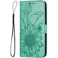thumbnail image 3 of Case for Moto G Stylus 5G 2021 Wallet Case Kickstand Magnetic Closure with Card Holder Sunflower Pattern Leather Flip Durable Shockproof Cover for Moto G Stylus 5G 2021 Green Sunflower, 3 of 10