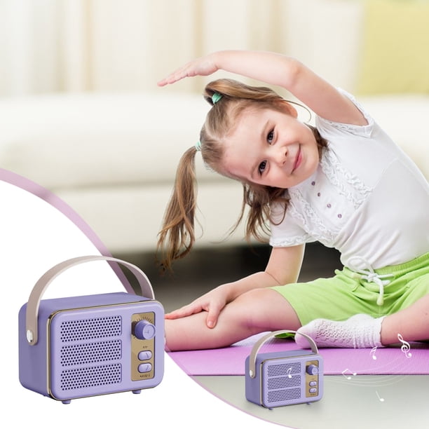 Altavoz Bluetooth inalámbrico retro de diseño creativo, minialtavoz portátil y práctico para exteriores (Bluetooth/TF/AUX/USB).
