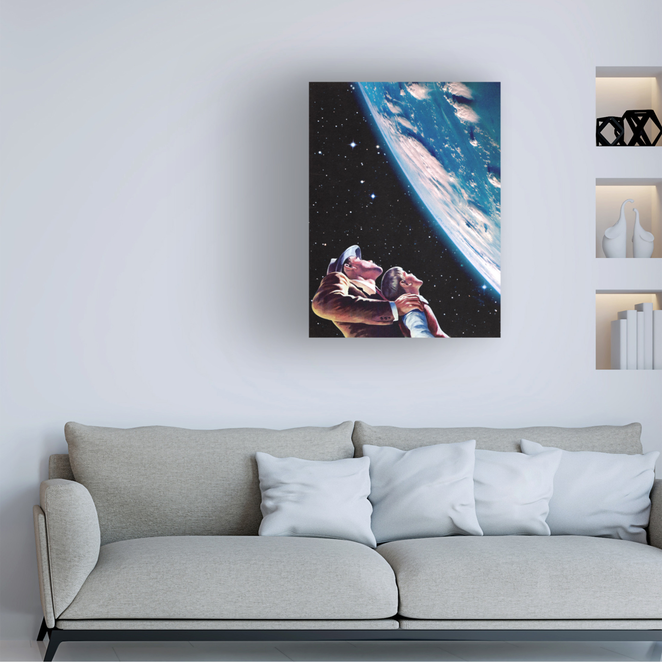 Trademark Fine Art Taudalpoi   Father and Son Canvas Wall Art
