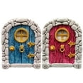 thumbnail image 1 of 2 piezas de puerta de cuento de hadas en miniatura para decoración de casa de muñecas, proyectos de bricolaje decorativos, regalos 1/12 estilo B, 1 of 8