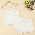 thumbnail image 2 of BRICH Women's Elegant Sleeveless Cami Tops and Shorts 2 Piece Sleepwear Sets with Breathable Comfort Outfits White XL, 2 of 5