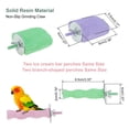 thumbnail image 2 of Accesorios para jaulas de aves, piedra de molienda para picos de resina y juguete para masticar Unique Bargains para recortar picos y garras para periquitos, cacatúas, marrón, 4 Pcs, 2 of 7