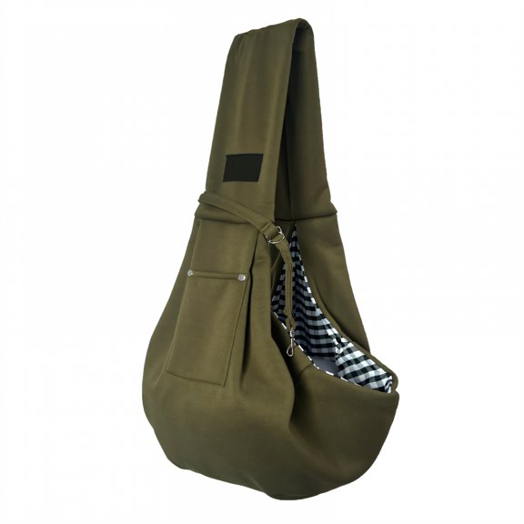 GASTROPOD Dog Sling,Soft Comfort Dog Purse,Fixed Button Dog Sling Carrier