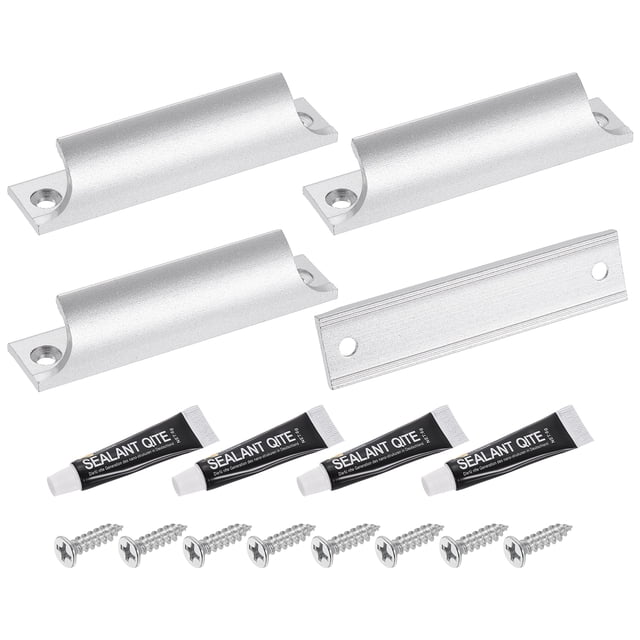 Uxcell 10Pcs Tiradores de Cajón, 3.54" Mangos de Aluminio para Gabinetes de Cocina