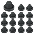 thumbnail image 1 of Uxcell 15 Paquetes Tapones de Silicona, Tapones de Agujeros de Bloqueo a Presión para Agujeros de 8-8.5mm, Tapones de Goma para Agujeros Redondos, Tapones de Sellado Impermeables [Negro], 1 of 7