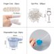 thumbnail image 5 of Kit de 12 moldes de silicona con temática de resina para fundición de joyas con herramientas (153 piezas en total) para la fabricación de joyas de resina epoxi y proyectos artísticos., 5 of 7