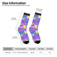 thumbnail image 2 of Honeii Disco Roller Skates Print Adult Socks,Crew Socks,Casual Calf Socks,Daily Wear Socks for Men & Women, Perfect for Sports, Casual and Everyday Use, 2 of 6