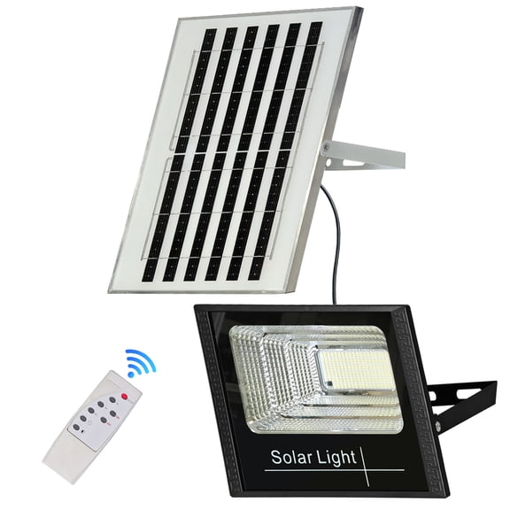 Super Bright Solar Lights Outdoor, 5500LM Dusk to Dawn Solar Light, Waterproof Outdoor Security Flood Light for Wall Porch Shed Barn