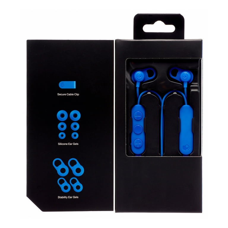 Skullcandy Jib XT Bluetooth Wireless Earbud Headphones in Blue