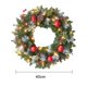 thumbnail image 4 of Guirnalda de Navidad artificial que brilla intensamente coronas de PVC reutilizables amuletos regalos (40 cm) Sywqhk Libre de BPA, 4 of 9